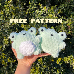 Green frog crochet pattern