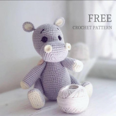 Hippo baby crochet pattern