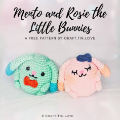Mento and Rosie the little bunnies crochet pattern