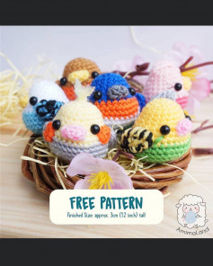 Newly hatched birds nest crochet pattern