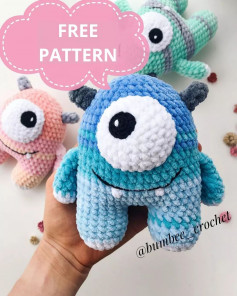 One-eyed monster crochet pattern
