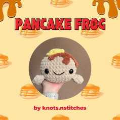 Pancake frog crochet pattern