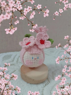 Peach blossom doll head crochet pattern