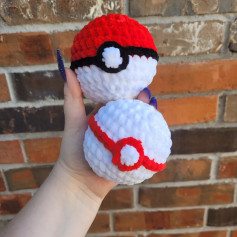 Pokemon ball crochet pattern