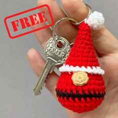 Santa Claus keychain pattern