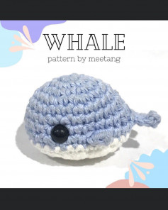 Small whale crochet pattern