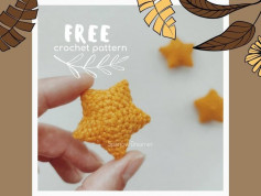 Small yellow star crochet pattern
