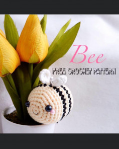 White winged bee crochet pattern