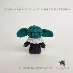 Yoda mini crochet pattern