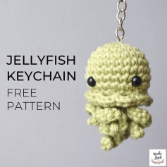 Black-eyed jellyfish crochet pattern.