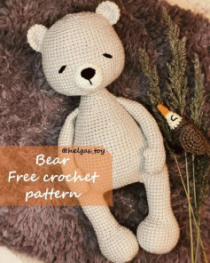 Black nose white bear crochet pattern.