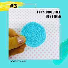 Blue circle crochet pattern