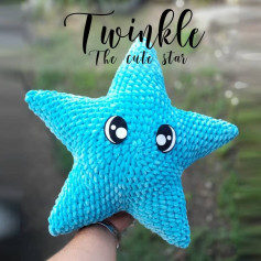 Blue star crochet pattern