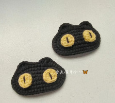 cat hair clip crochet pattern