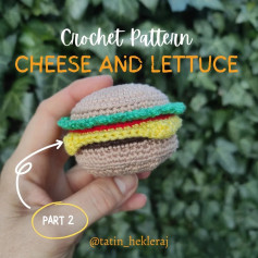 Cheese and lettuce crochet pattern