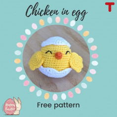 crochet free pattern chicken in egg