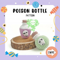 crochet free pattern poison bottle