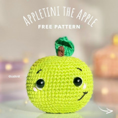crochet green apple