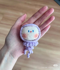 crochet pattern baby octopus purple.