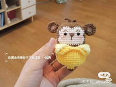 crochet pattern banana monkey.