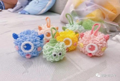 crochet pattern cute youkai keychain