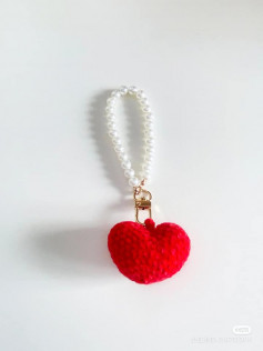 crochet pattern heart keychain