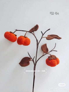 crochet pattern of persimmons