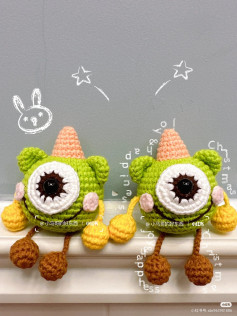crochet pattern one-eyed monster.