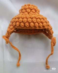 crochet pattern orange beanie.