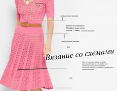 crochet pattern pink dress.