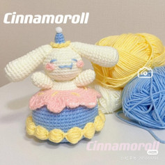 crochet pattern rabbit birthday cake cinnamoroll