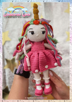 crochet pattern unicorn girl