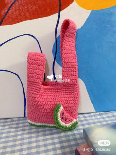 crochet pattern watermelon handbag