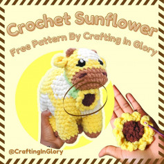 crochet sunflower free pattern