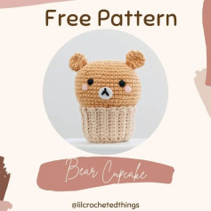 Cupcake bear crochet pattern
