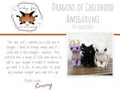 dragons of childhood amigurumi crochet pattern