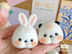 dumpling rabbit, dumpling bear crochet pattern