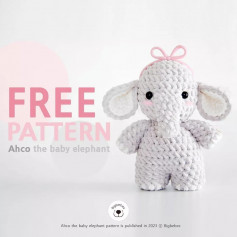Free crochet pattern baby elephant