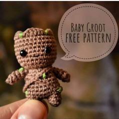 free crochet pattern baby groot