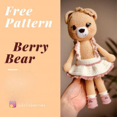 free crochet pattern berry bear