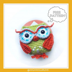 free crochet pattern blue-eyed owl
