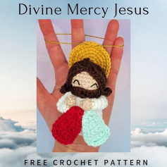 free crochet pattern divine mercy jesus