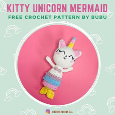 Free Crochet Pattern Kitty Unicorn Mermaid