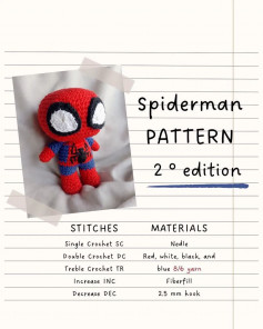 free crochet pattern little spiderman
