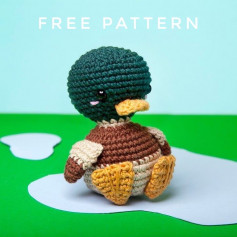 free crochet pattern malcolm the Mallard