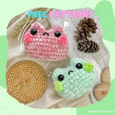 free crochet pattern mini frog