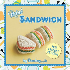 Free crochet pattern mini sandwich