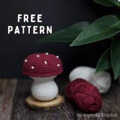 free crochet pattern mushroom red hat pincushion