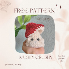 free crochet pattern mushy crushy (mushroom)