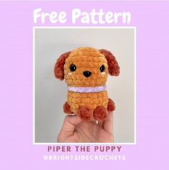 free crochet pattern piper the puppy